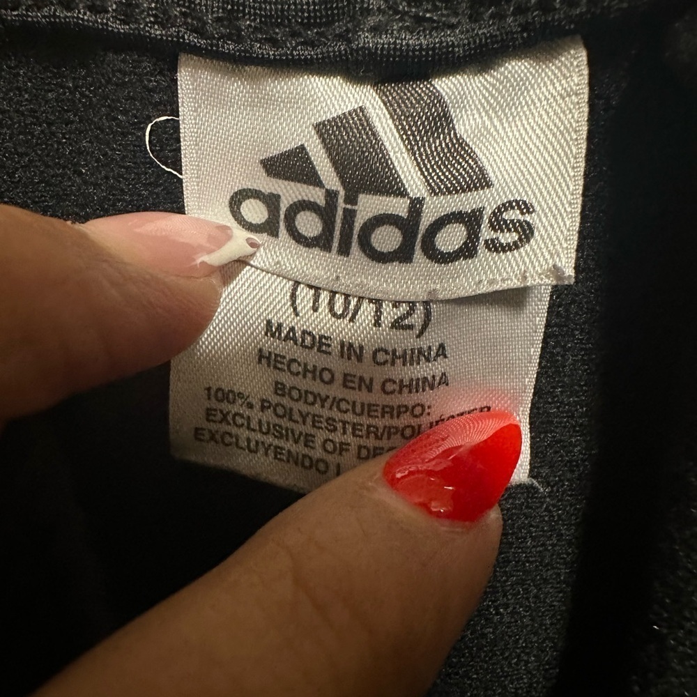 Adidas Black Joggers with White Stripes Size M - Picture 5 of 5